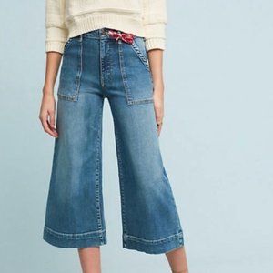 Anthropologie Wide-Leg High Rise Jeans